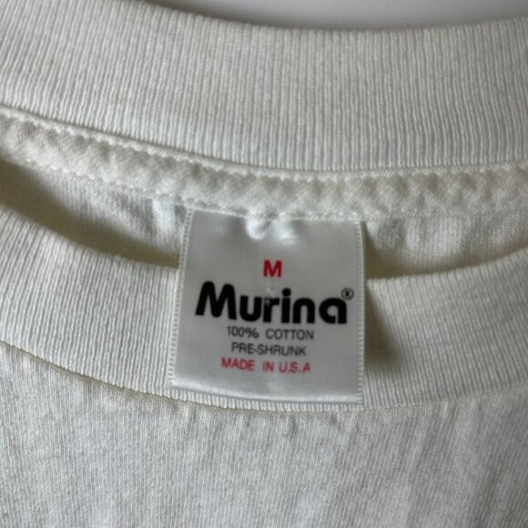 1998 Vintage 90s Florida T Shirt White Medium M USA Beach Graphic Tee Solid Logo - Picture 4 of 13